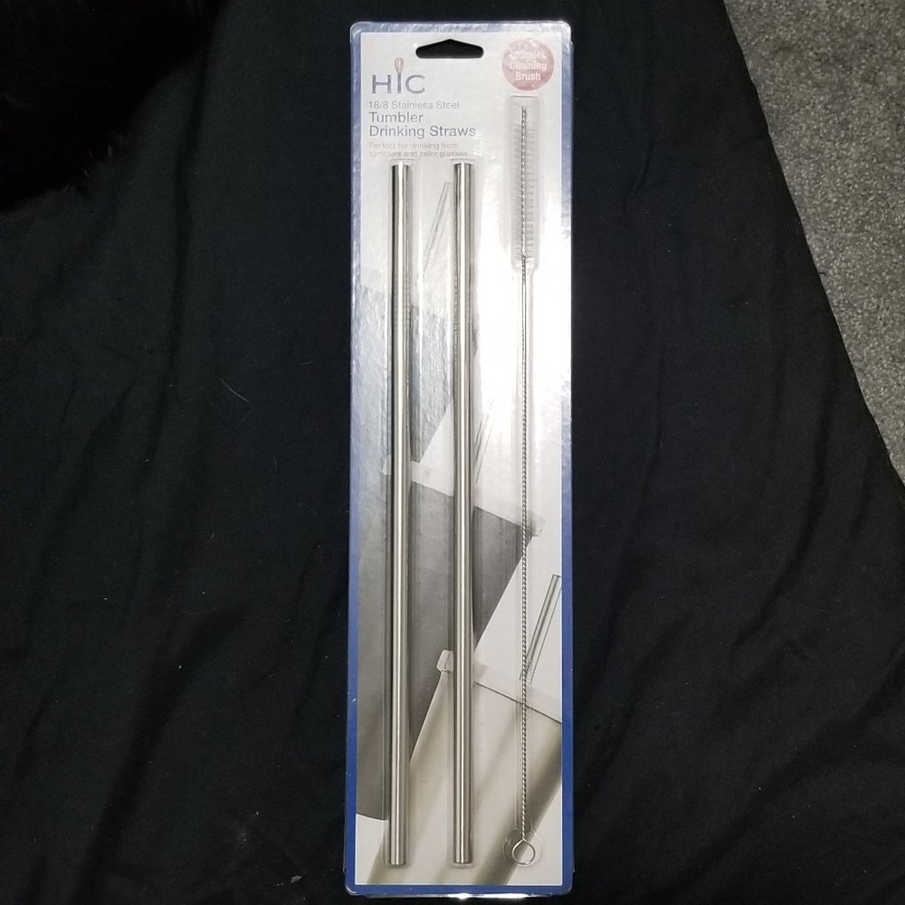 HIC 18/8 stainless steel tumbler drinking straws